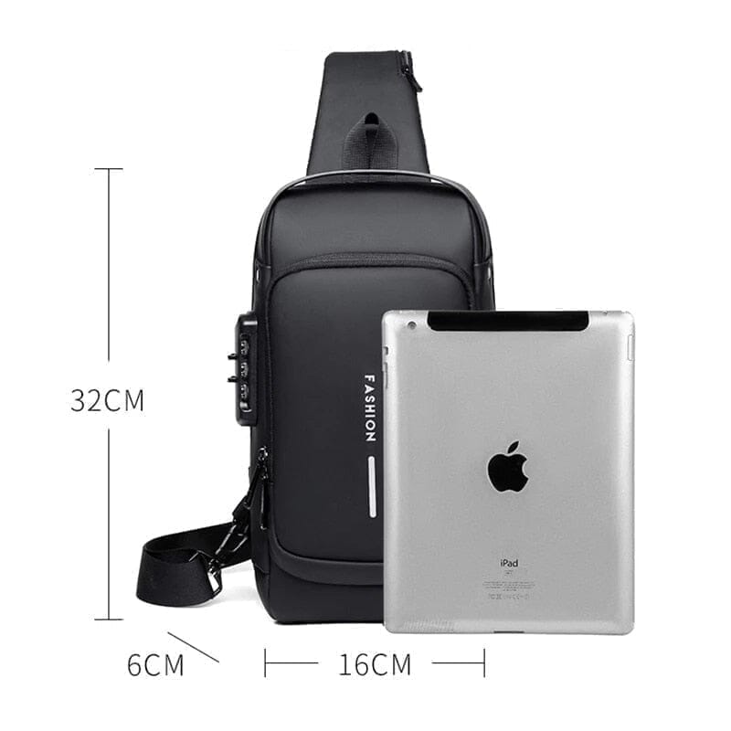 Mochila Anti-Furto com Senha USB | Slim Bag