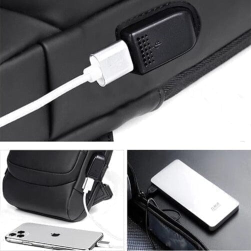 Mochila Anti-Furto com Senha USB | Slim Bag